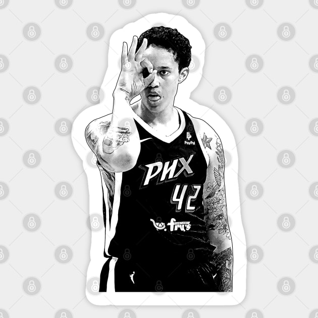 Brittney Griner Sticker by Puaststrol